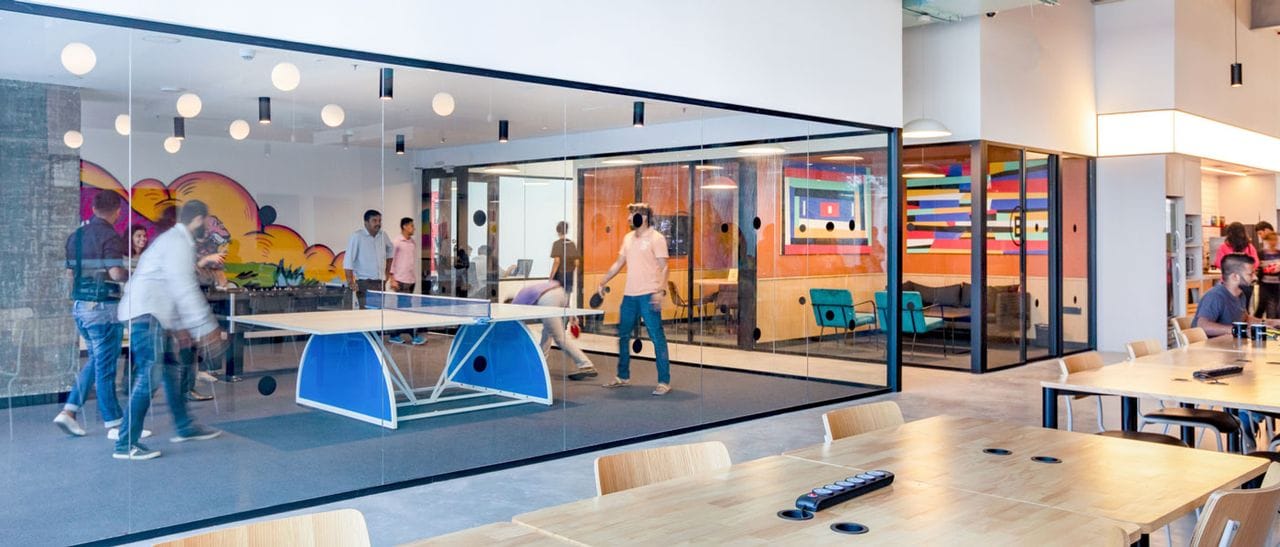 Modern workspace interior